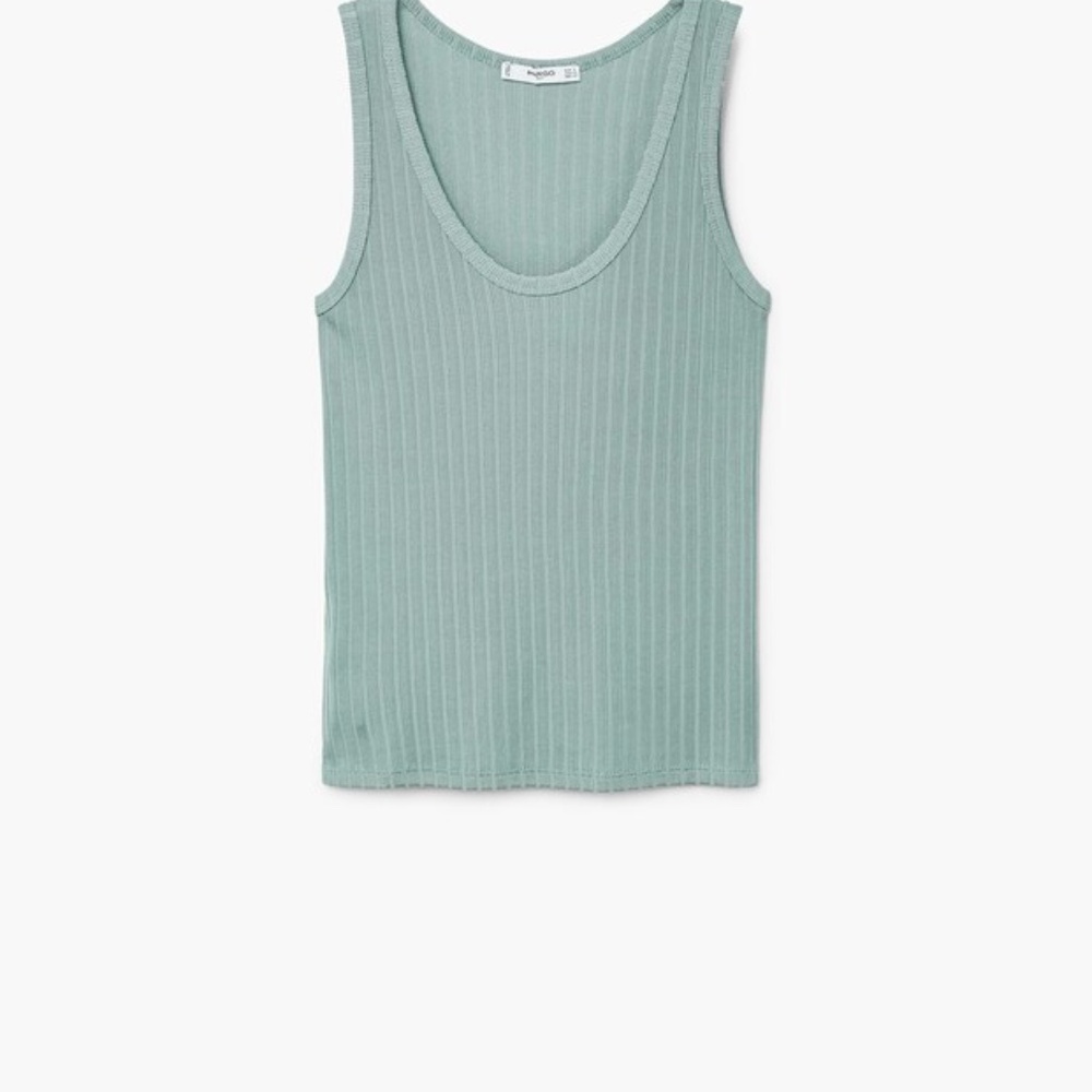 MANGO Ribbed strap top - Picture 5 of 5